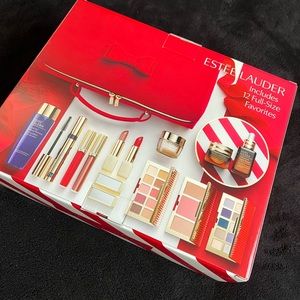 Estee Lauder red velvet kit new in box. Products have never been opened.